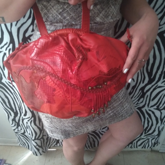 Vintage Exotica! Carlos Fiori Handbag - Picture 5 of 8